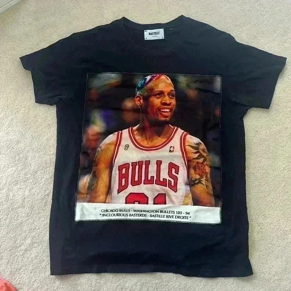BASTILLE - Dennis  Rodman T shirt - Picture 1 of 4
